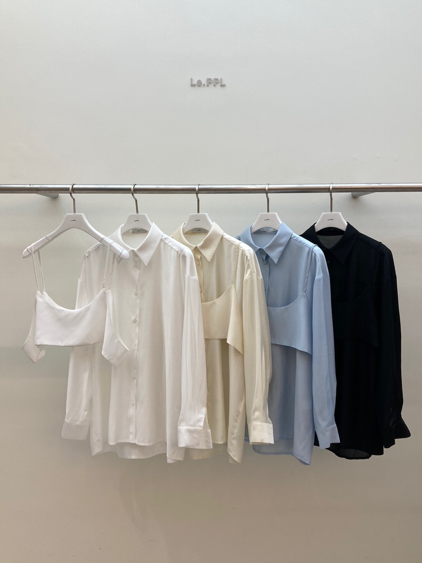LE-PPL韓國直郵東大門代購女裝新款職業真品25春夏襯衫蕾絲衫LE-PPL襯衫/蕾絲衫