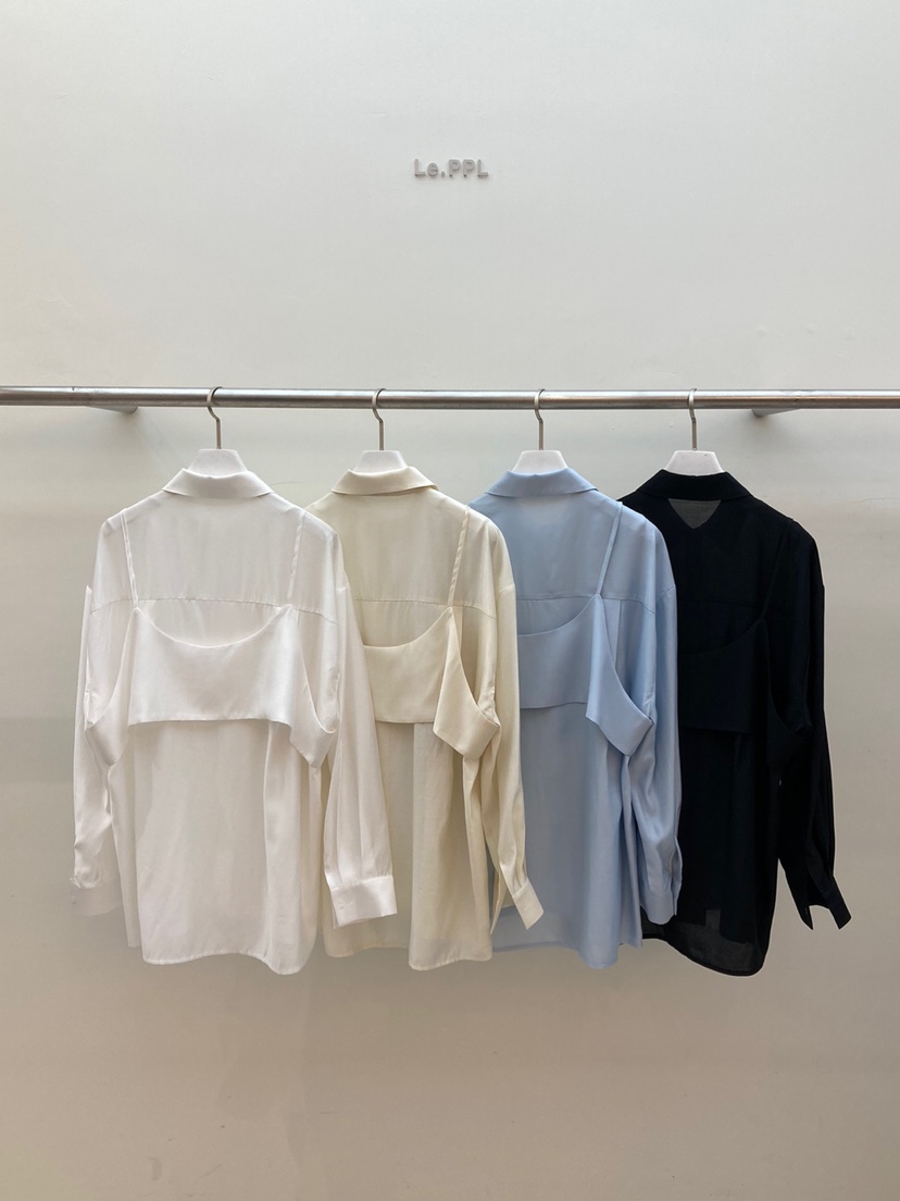 LE-PPL韓國直郵東大門代購女裝新款職業真品25春夏襯衫蕾絲衫LE-PPL襯衫/蕾絲衫