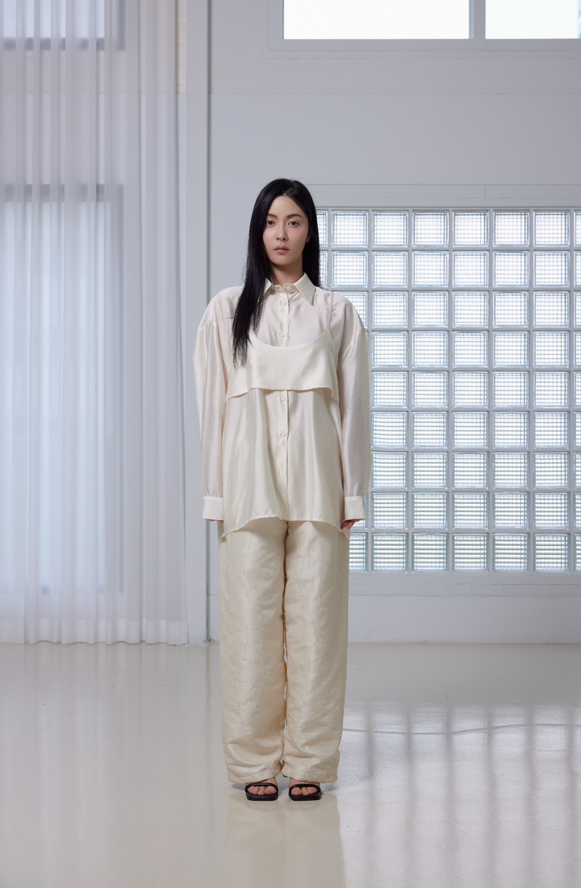 LE-PPL韓國直郵東大門代購女裝新款職業真品25春夏襯衫蕾絲衫LE-PPL襯衫/蕾絲衫圖色2