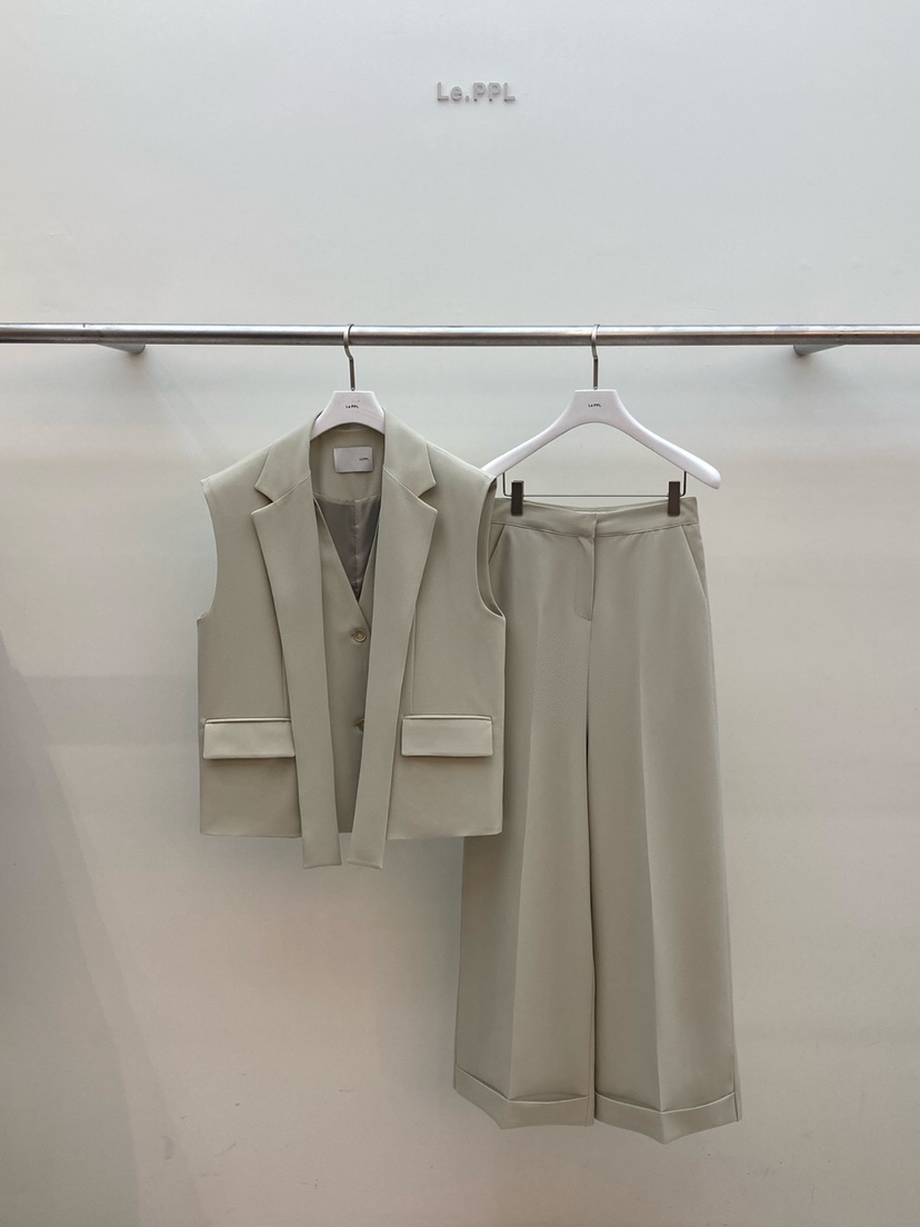 LE-PPL直郵韓國代購女裝新品真品休閑職業熱賣25春夏正裝褲西褲LE-PPL正裝褲/西褲