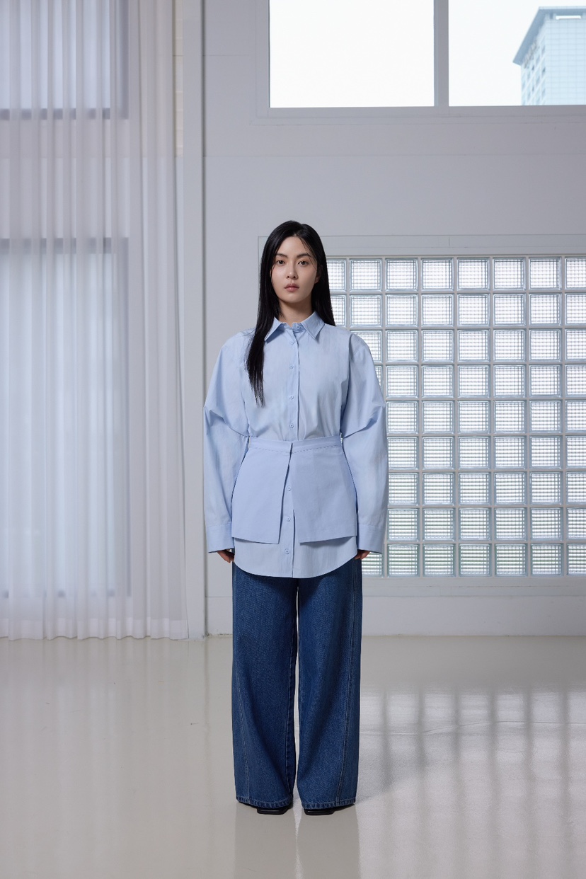 LE-PPL韓國直郵東大門實拍女裝新款真品休閑25春夏時尚牛仔褲LE-PPL牛仔褲