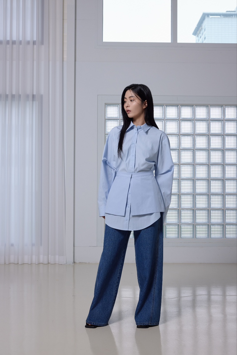 LE-PPL韓國直郵東大門實拍女裝新款真品休閑25春夏時尚牛仔褲LE-PPL牛仔褲