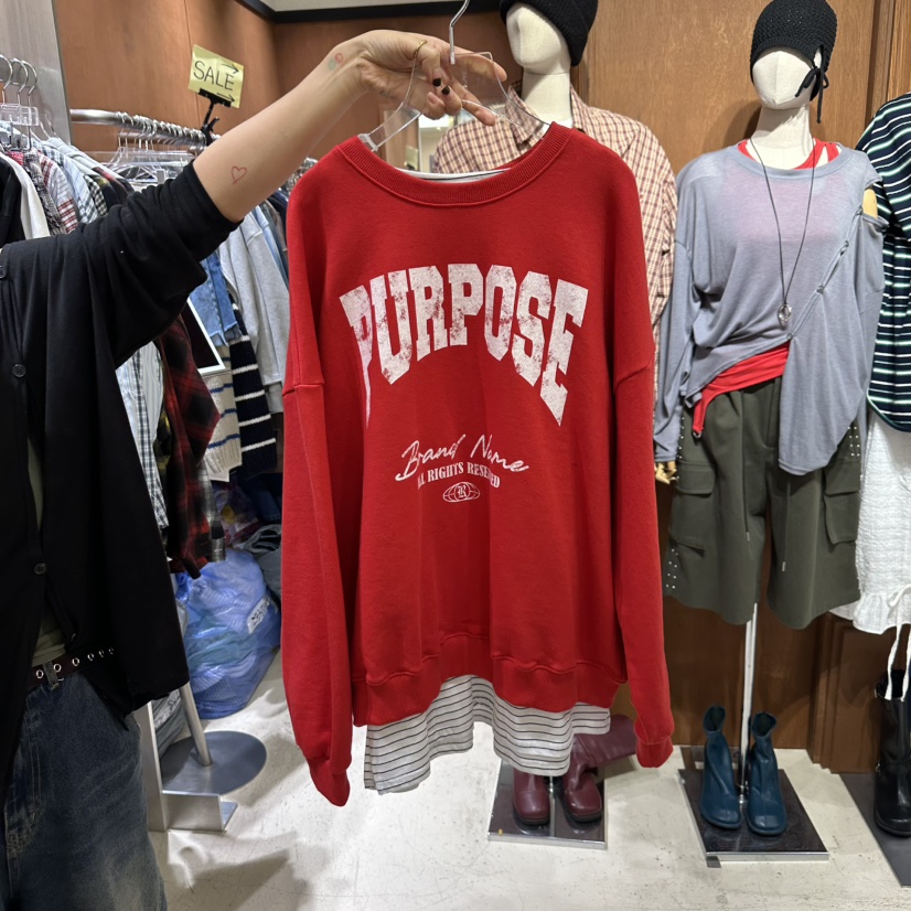 AMOUR韓國直郵東大門代購女裝新品休閑職業時尚熱賣人氣衛衣AMOUR衛衣圖色2