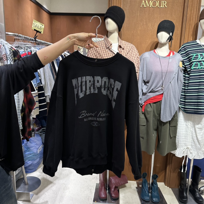 AMOUR韓國直郵東大門代購女裝新品休閑職業時尚熱賣人氣衛衣AMOUR衛衣圖色4