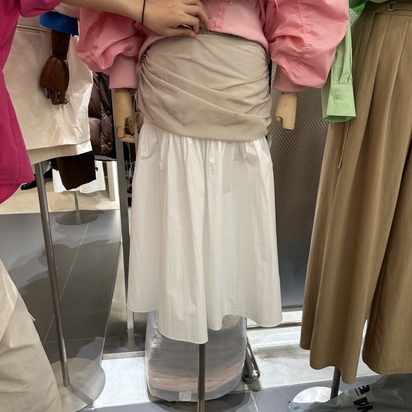 BISHOP韓國直郵東大門實拍女裝新品時尚真品25春夏長裙褶皺b#/BISHOP長裙圖色3