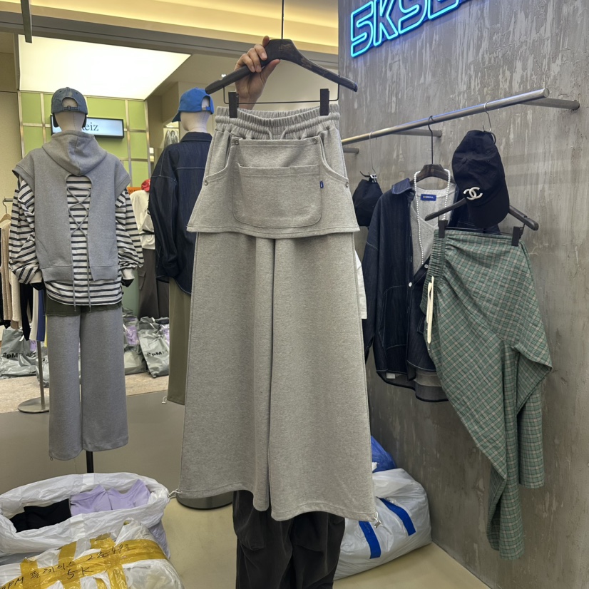 5K韓國直郵東大門代購女裝新品時尚推薦真品25春夏熱賣裙褲5K裙褲圖色3