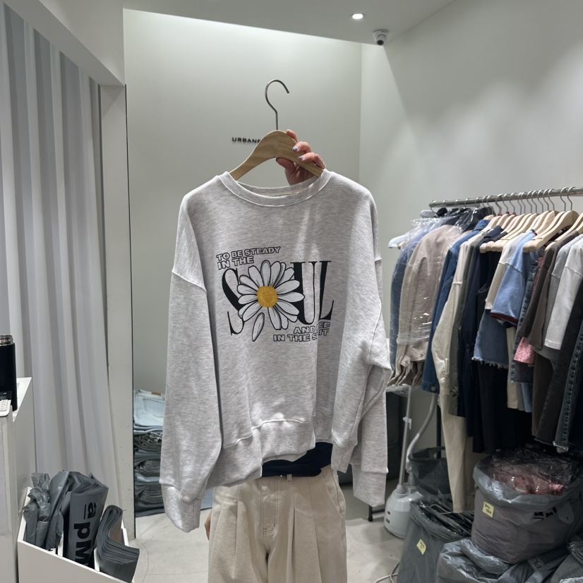 URBANE-P直郵韓國代購女裝新款休閑25春夏職業推薦真品衛衣URBANE-P衛衣