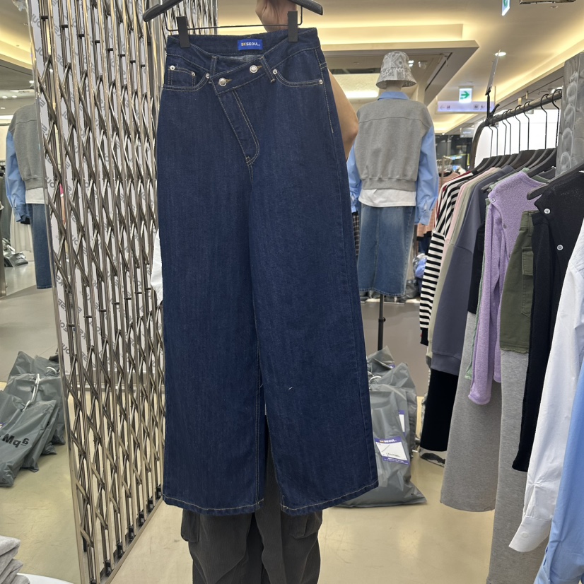 5K韓國直郵東大門代購女裝新品25春夏熱賣人氣推薦休閑牛仔褲5K牛仔褲