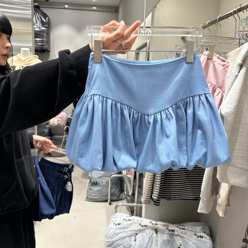 KIKI韓國直郵女裝新品職業人氣真品熱賣25春夏時尚休閑短裙KIKI短裙
