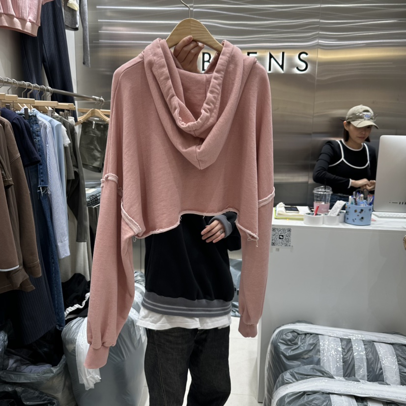 BEENS韓國直郵東大門實拍女裝新款25春夏真品休閑推薦人氣衛衣BEENS衛衣