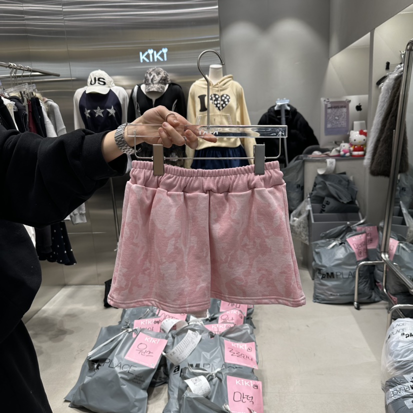 KIKI直郵韓國代購女裝新款職業熱賣時尚推薦真品25春夏短裙KIKI短裙