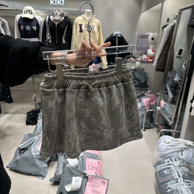 KIKI直郵韓國代購女裝新款職業熱賣時尚推薦真品25春夏短裙KIKI短裙圖色2