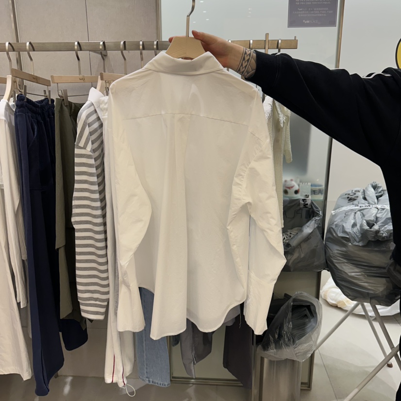 NOON_D韓國直郵女裝新品時尚推薦25春夏人氣休閑襯衫蕾絲衫NOON_D襯衫/蕾絲衫