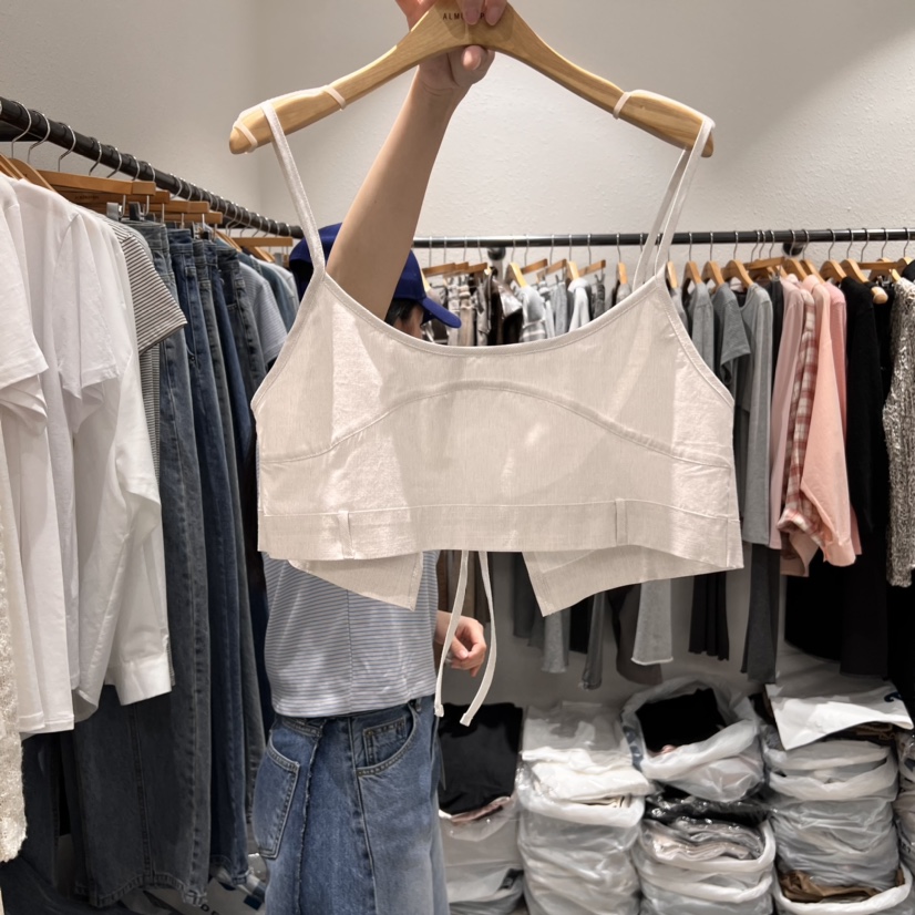 ALMOND PEPE韓國直郵東大門代購女裝新款時尚休閑吊帶背心ALMOND PEPE吊帶/背心圖色1