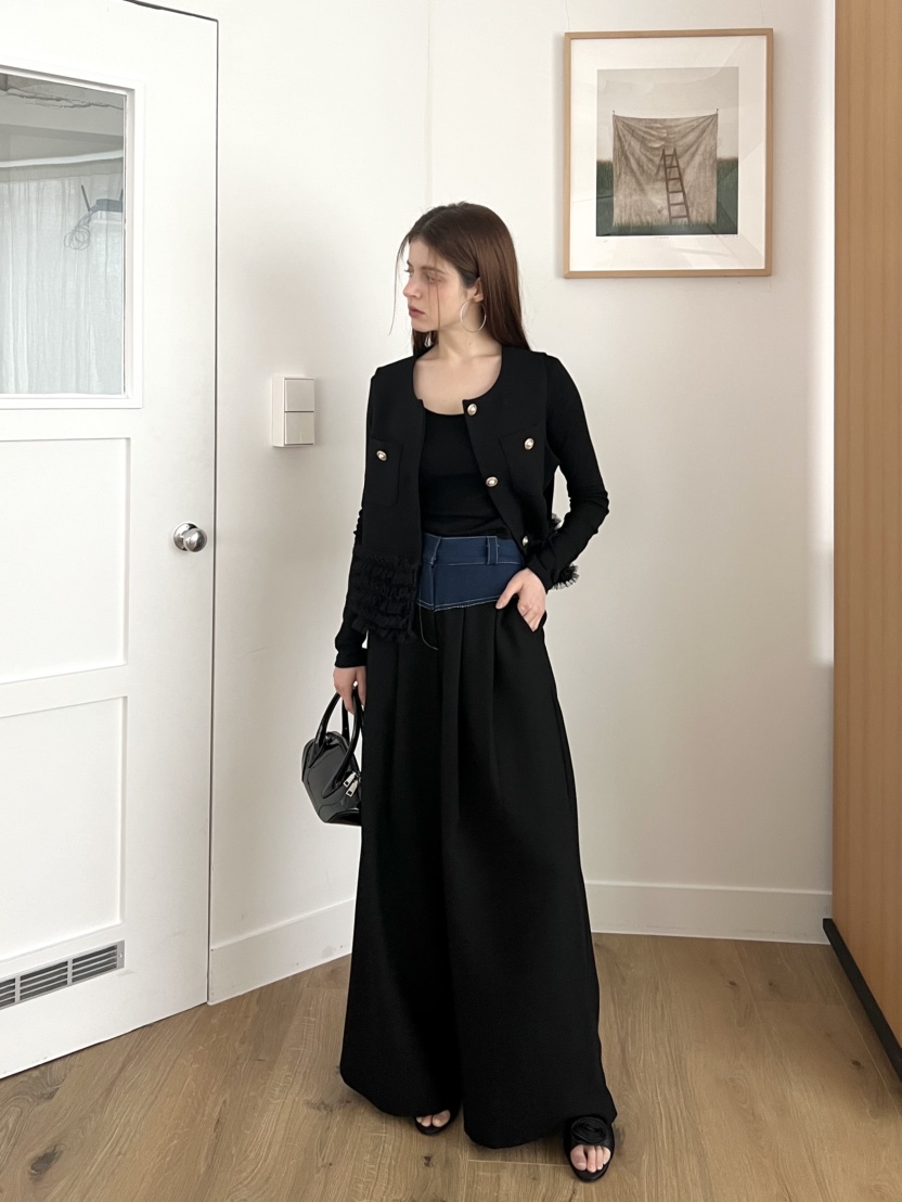 BOLD韓國直郵東大門代購女裝新款職業推薦時尚休閑25春夏休閑褲BOLD休閑褲