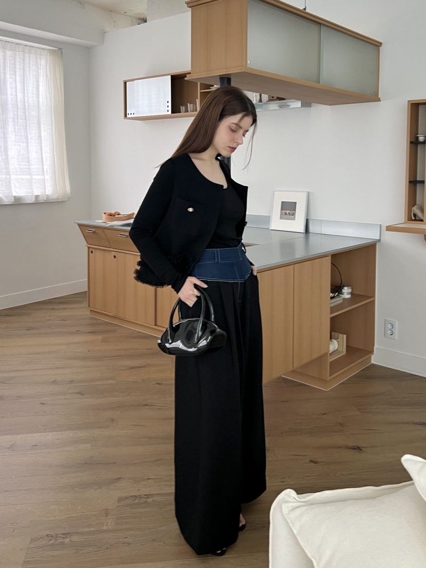 BOLD韓國直郵東大門代購女裝新款職業推薦時尚休閑25春夏休閑褲BOLD休閑褲