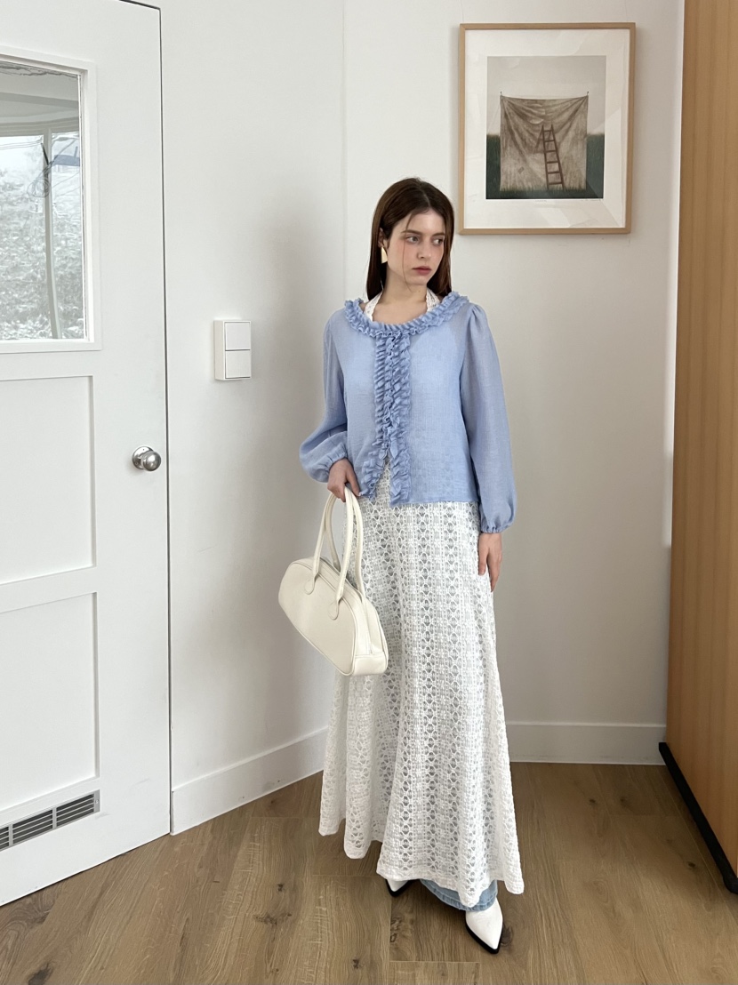 BOLD韓國直郵東大門實拍女裝新品25春夏推薦休閑襯衫蕾絲衫BOLD襯衫/蕾絲衫