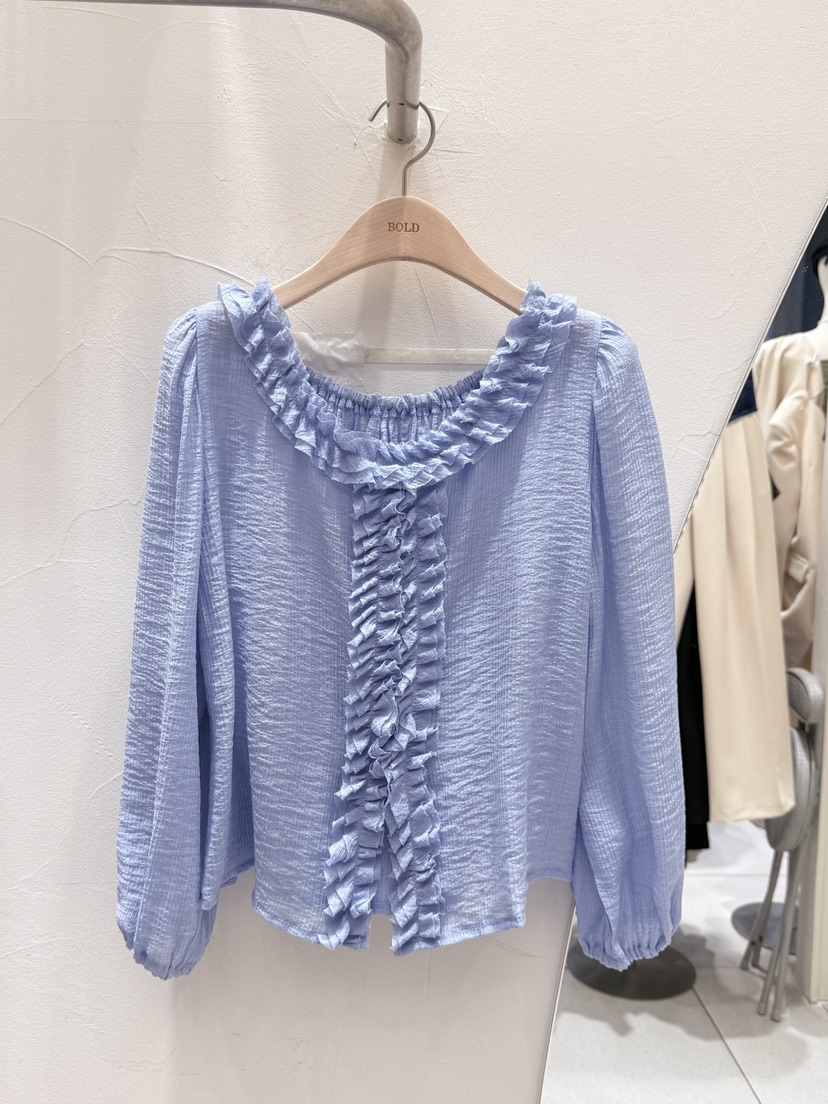 BOLD韓國直郵東大門實拍女裝新品25春夏推薦休閑襯衫蕾絲衫BOLD襯衫/蕾絲衫圖色2