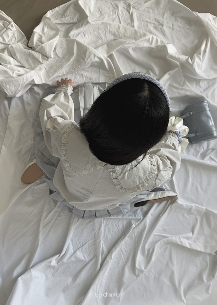 BY CHAPTER韓國直郵女裝新款推薦真品25春夏襯衫蕾絲衫蕾絲Chapter襯衫/蕾絲衫