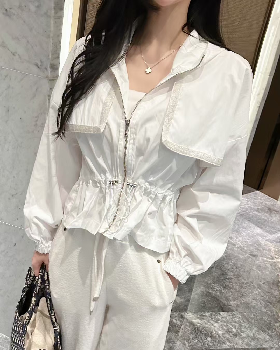 URBAN STAY直郵韓國代購女裝新品休閑職業熱賣時尚夾克兜帽URBAN STAY夾克圖色1