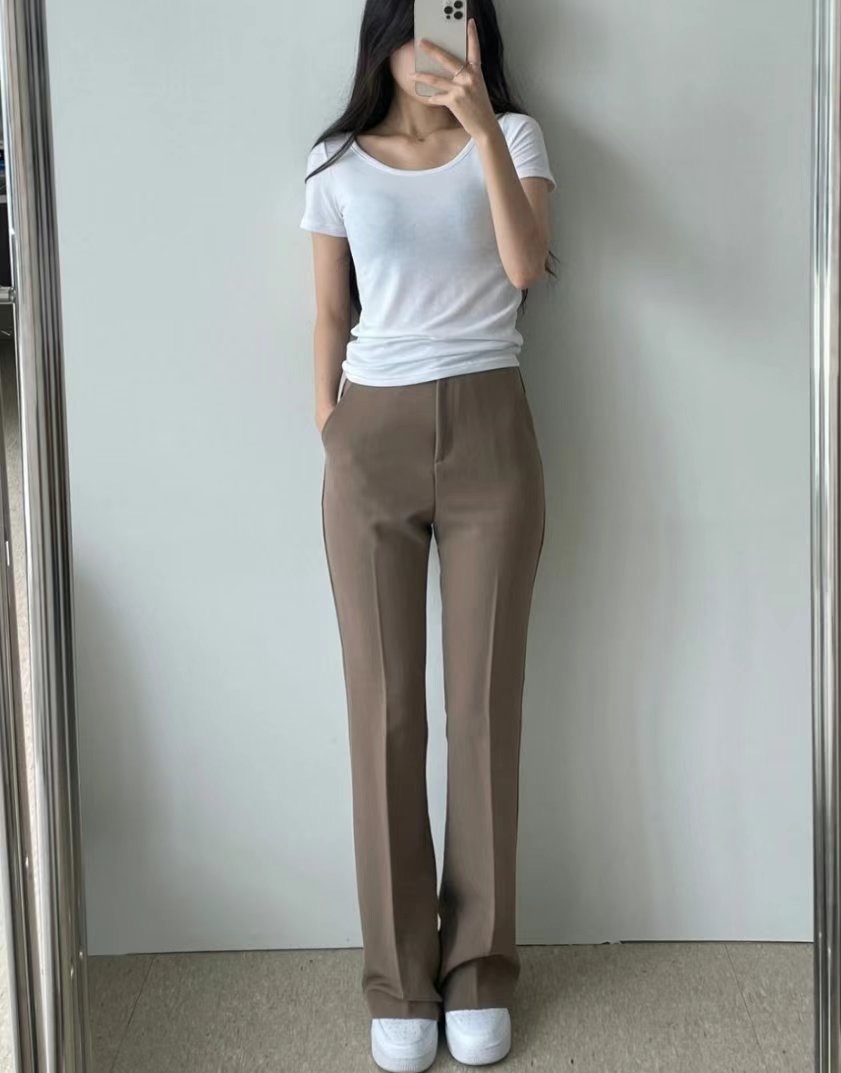 YUNI YUNI-유니유니-T韓國直郵東大門實拍女裝新品時尚休閑褲長款YUNI YUNI休閑褲圖色2