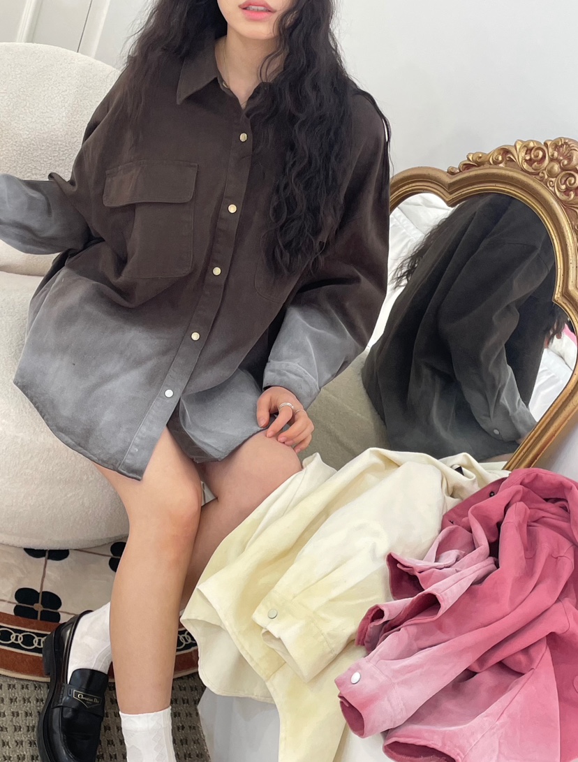 AVEC-OT韓國直郵東大門實拍女裝新款休閑真品25春夏襯衫蕾絲衫AVEC-OT襯衫/蕾絲衫圖色3