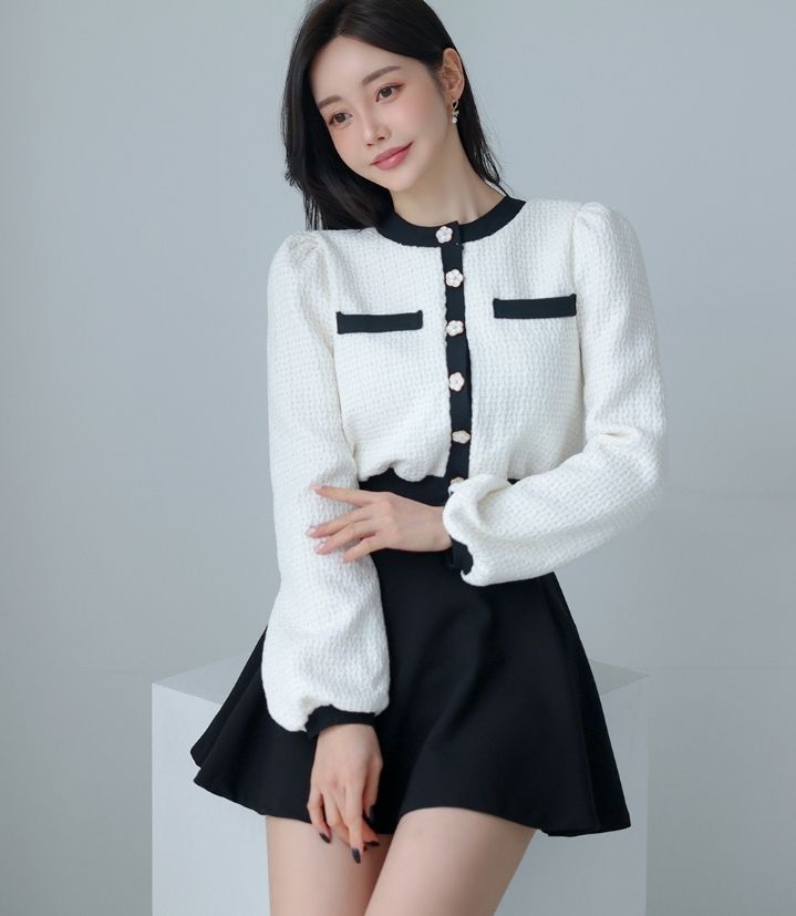 火Ⅱ-화투-T韓國直郵東大門代購女裝新品休閑熱賣長袖T恤火Ⅱ長袖T恤