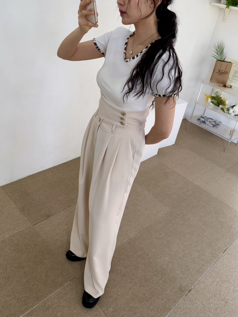AVEC-OT韓國直郵女裝新品熱賣時尚休閑人氣推薦休閑褲兔子AVEC-OT休閑褲