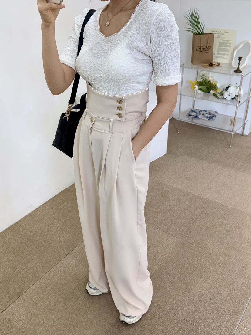 AVEC-OT韓國直郵女裝新品熱賣時尚休閑人氣推薦休閑褲兔子AVEC-OT休閑褲