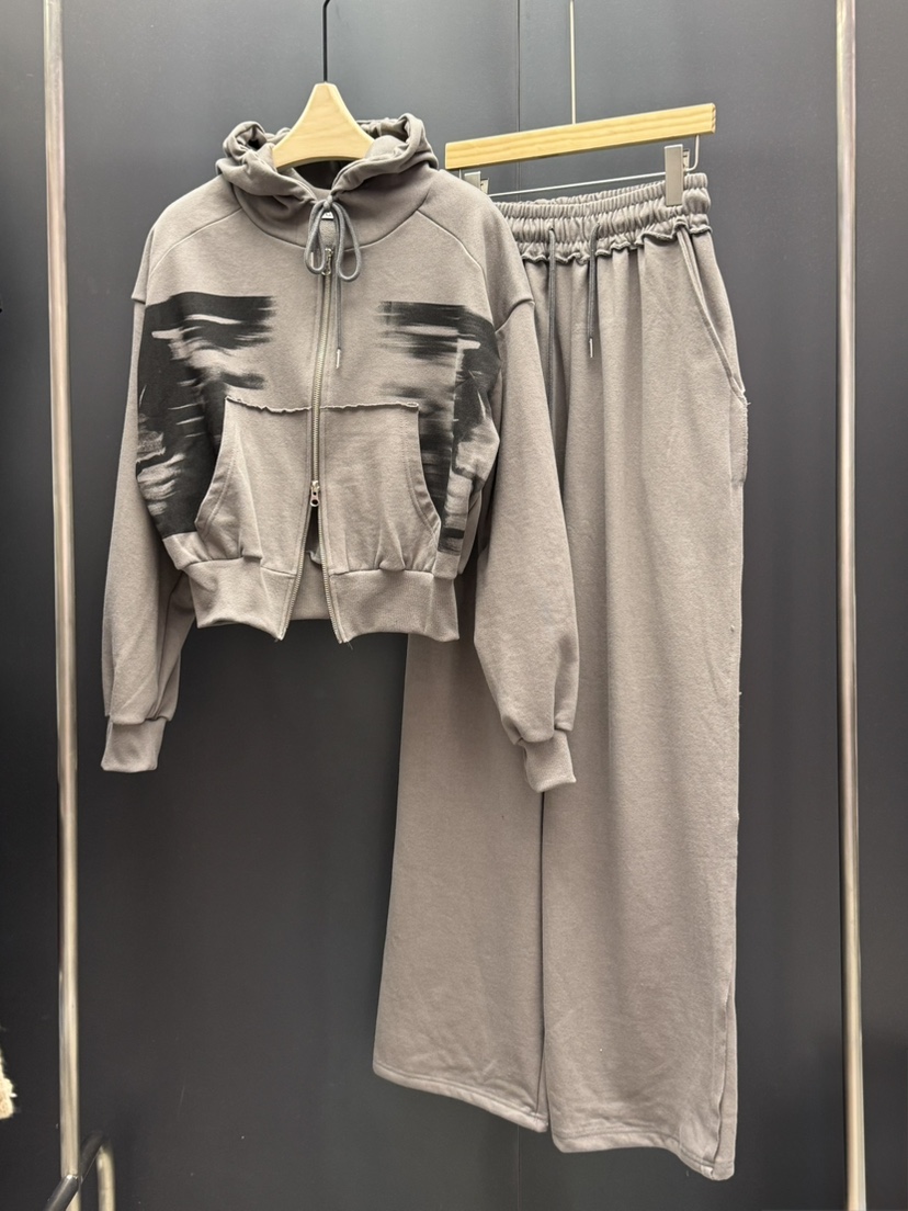 UNA/THE MAY韓國直郵女裝新款人氣真品時尚職業休閑套裝拉鏈THEMAY/UNA套裝圖色2