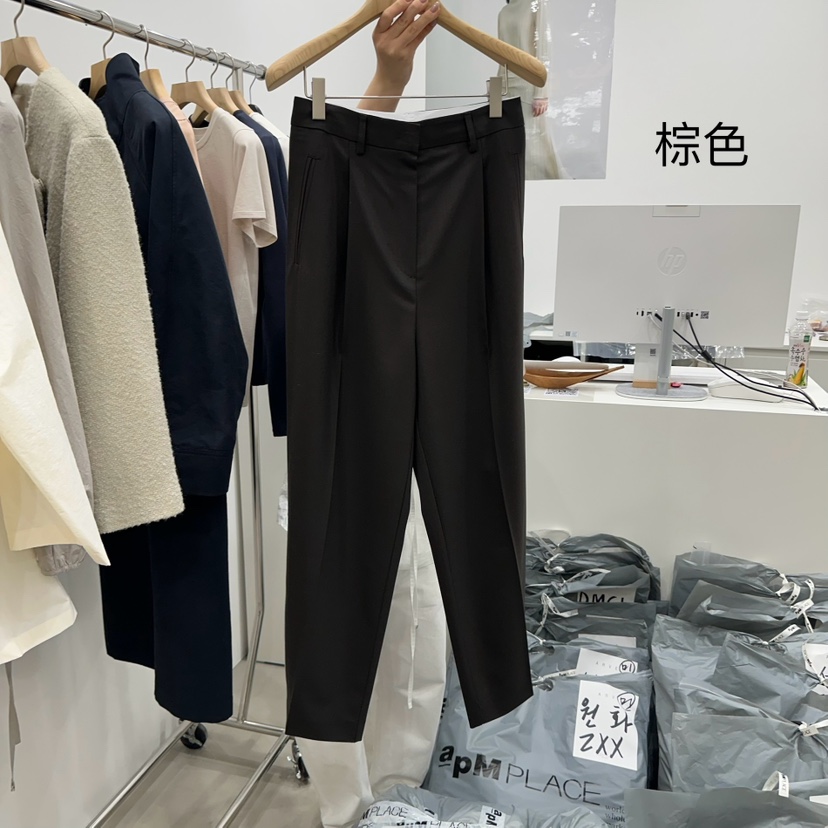 ARVE韓國直郵㊣女裝新款職業人氣熱賣休閑時尚25春夏休閑褲ARVE休閑褲圖色2