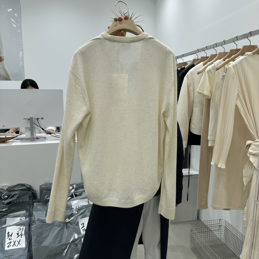 ARVE韓國直郵㊣東大門實拍女裝新品25春夏時尚休閑針織衫V領ARVE針織衫