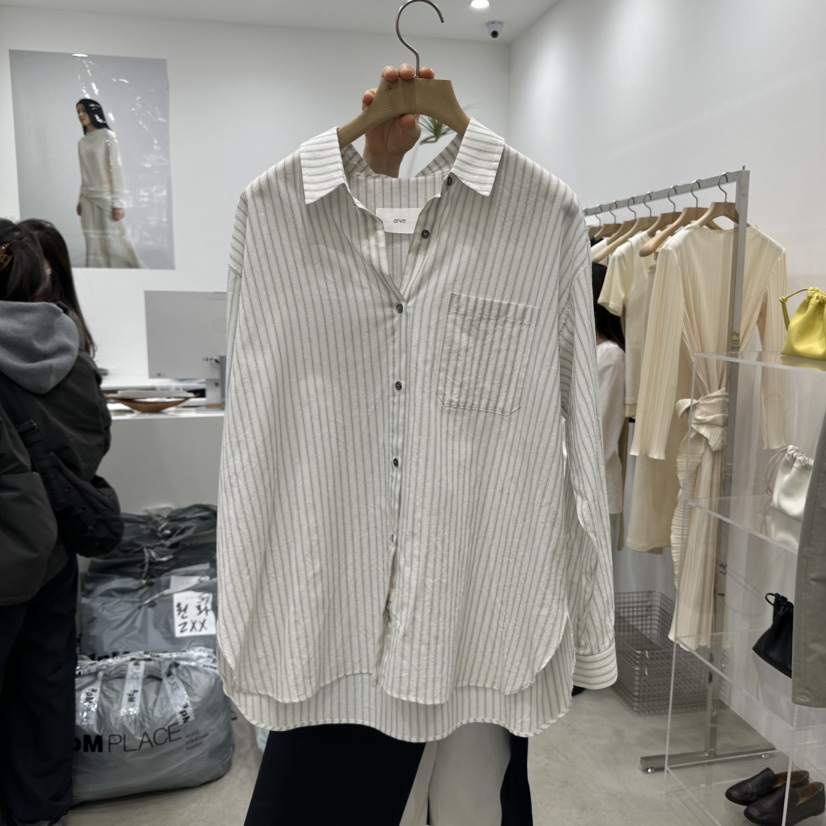 ARVE直郵韓國代購㊣女裝新款熱賣時尚人氣推薦25春夏襯衫蕾絲衫ARVE襯衫/蕾絲衫