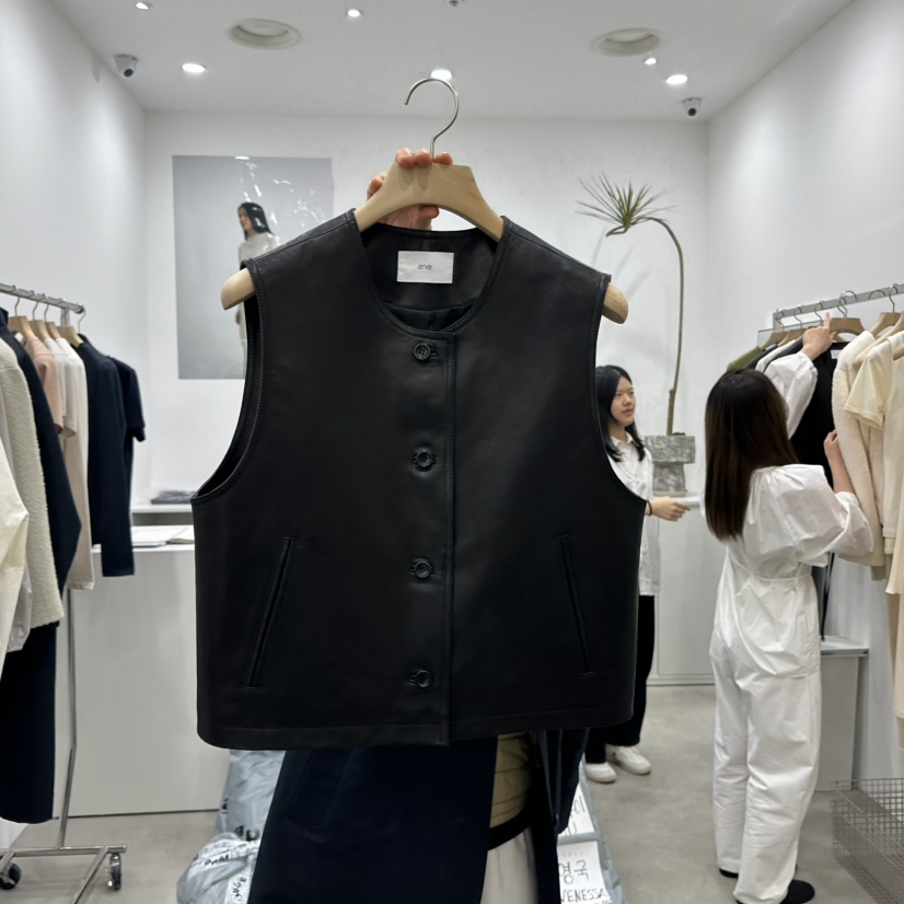 ARVE韓國㊣直郵東大門代購女裝新款時尚休閑熱賣職業25春夏馬甲ARVE馬甲