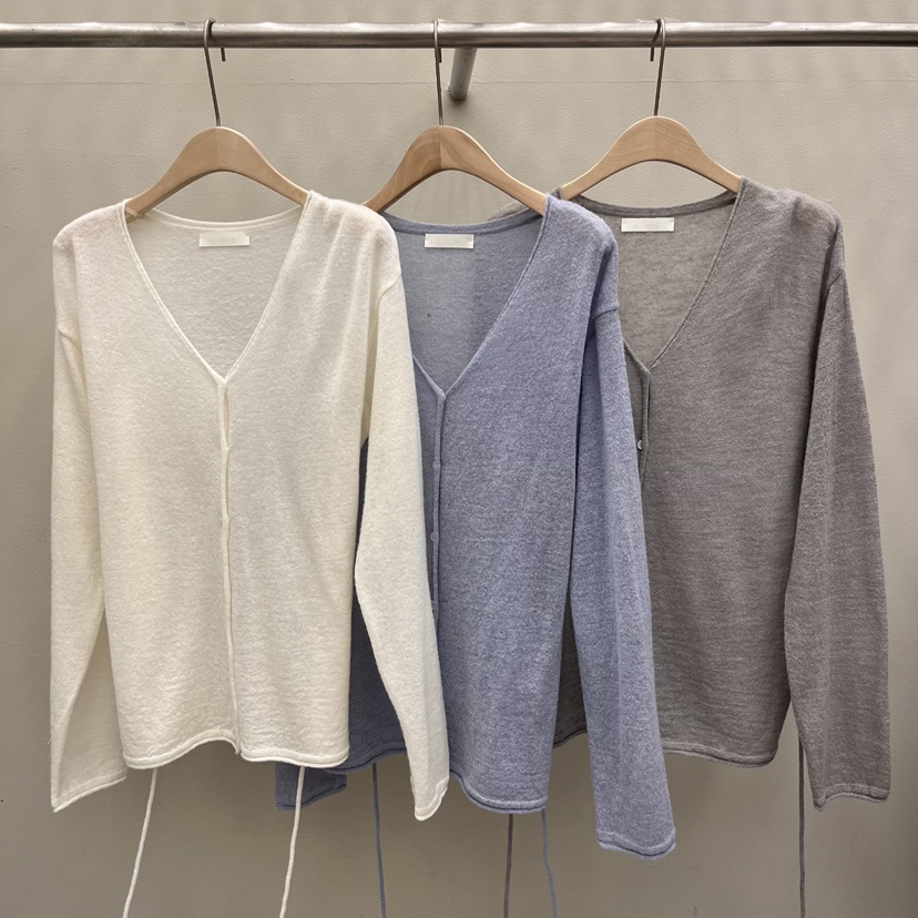EOOB/LAMEREI韓國㊣直郵東大門代購女裝新品25春夏針織衫含腰繩開衫綁帶EOOB/LAMEREI針織衫