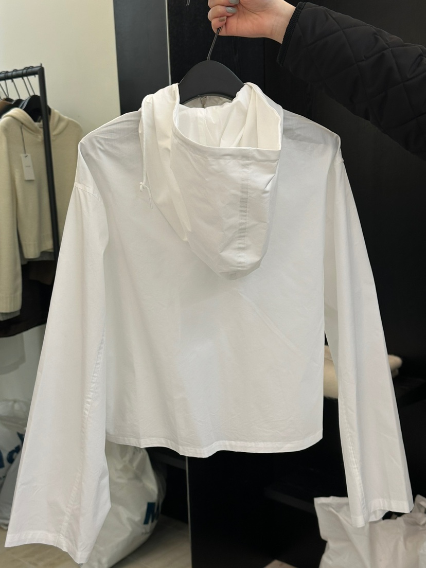 MOANI韓國㊣直郵東大門代購女裝新品推薦25春夏襯衫蕾絲衫兜帽MOANI襯衫/蕾絲衫