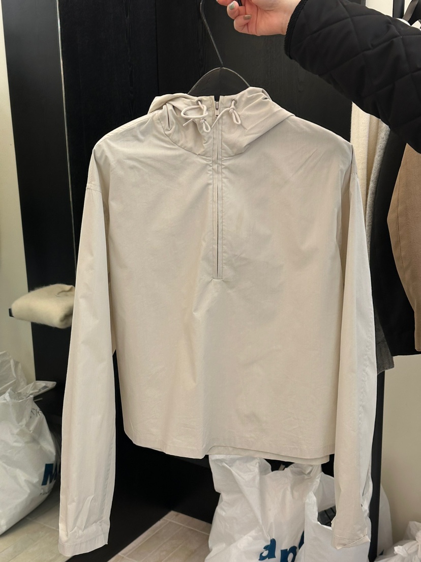 MOANI韓國㊣直郵東大門代購女裝新品推薦25春夏襯衫蕾絲衫兜帽MOANI襯衫/蕾絲衫圖色2