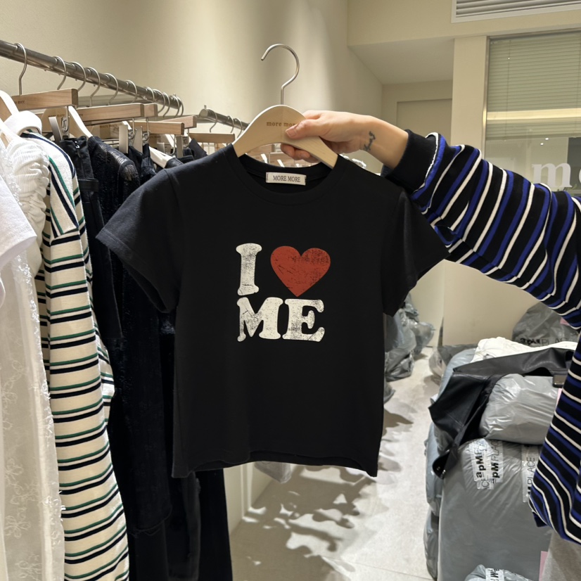 MOREMORE韓國直郵㊣東大門實拍女裝新款推薦25春夏熱賣時尚T恤more moreT恤圖色1