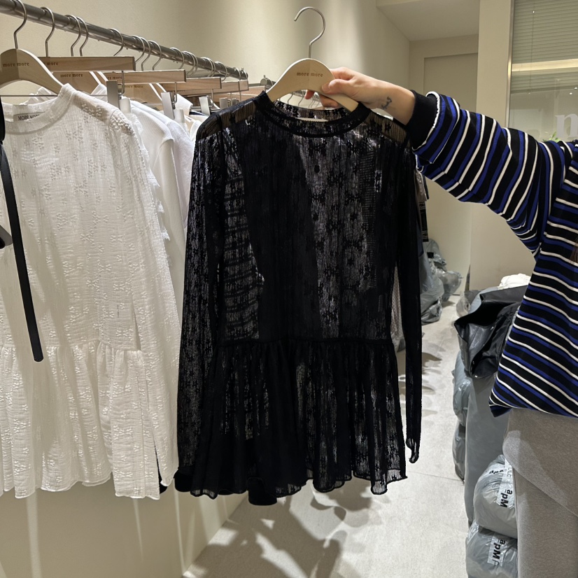 MOREMORE韓國㊣直郵東大門代購女裝新品人氣熱賣休閑連衣裙more more連衣裙圖色2