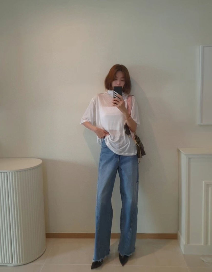 GENTLE B直郵韓國代購㊣女裝新款職業熱賣推薦T恤含脖帶天絲GENTLE B/LOVENTINAT恤