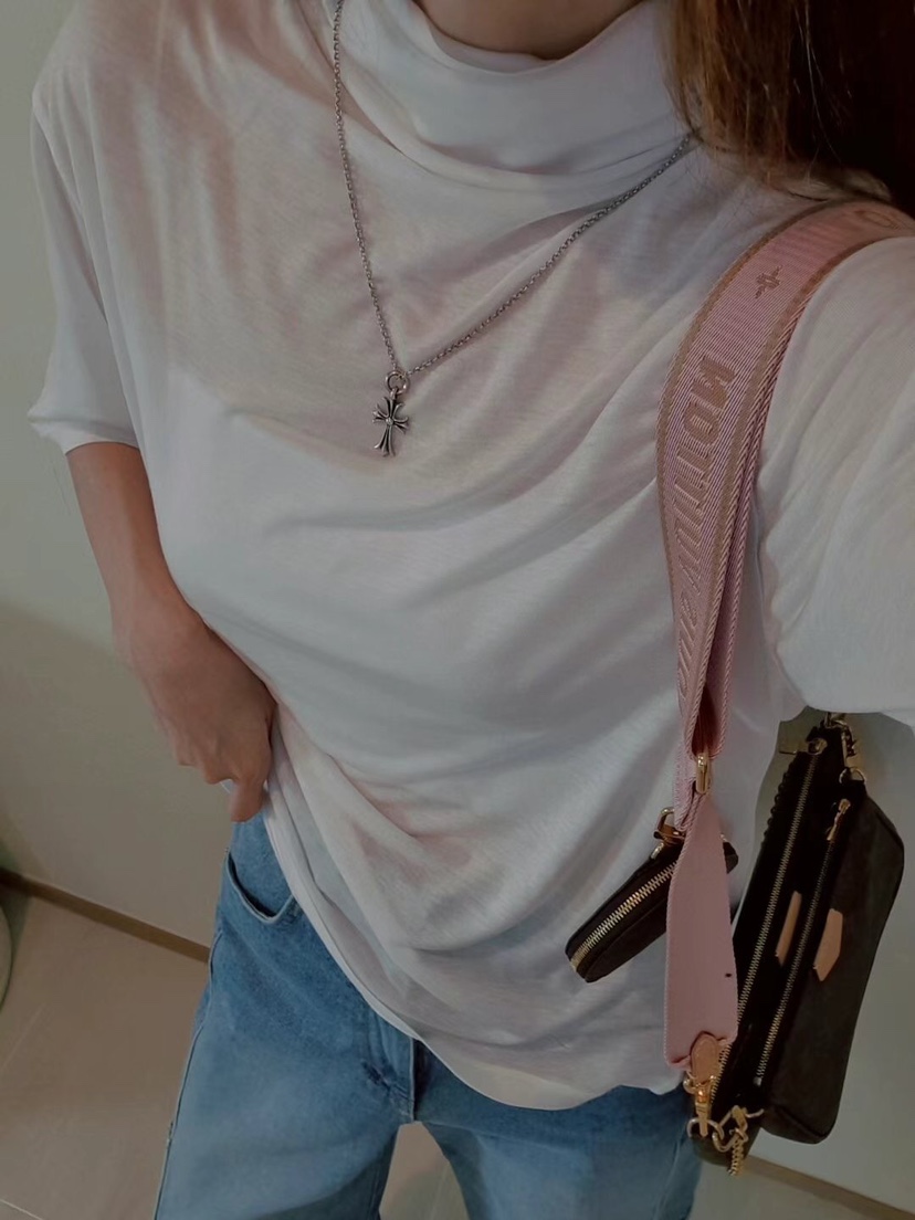 GENTLE B直郵韓國代購㊣女裝新款職業熱賣推薦T恤含脖帶天絲GENTLE B/LOVENTINAT恤