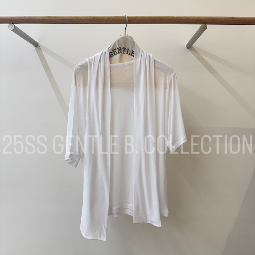 GENTLE B直郵韓國代購㊣女裝新款職業熱賣推薦T恤含脖帶天絲GENTLE B/LOVENTINAT恤圖色2