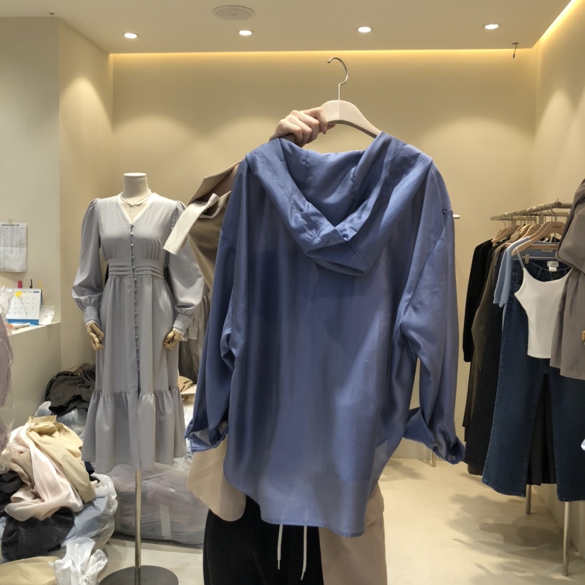 空韓國㊣直郵東大門代購女裝新品推薦人氣時尚襯衫蕾絲衫天絲HANNA21襯衫/蕾絲衫
