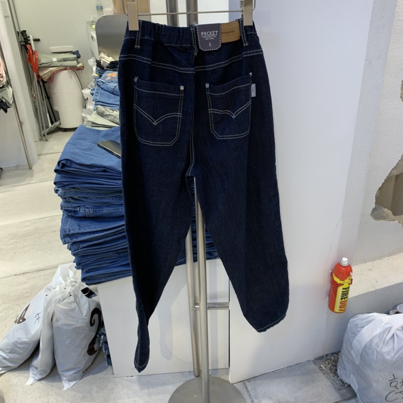 POCKET-Q直郵韓國代購㊣女裝新品推薦時尚25春夏人氣牛仔褲POCKET-Q牛仔褲