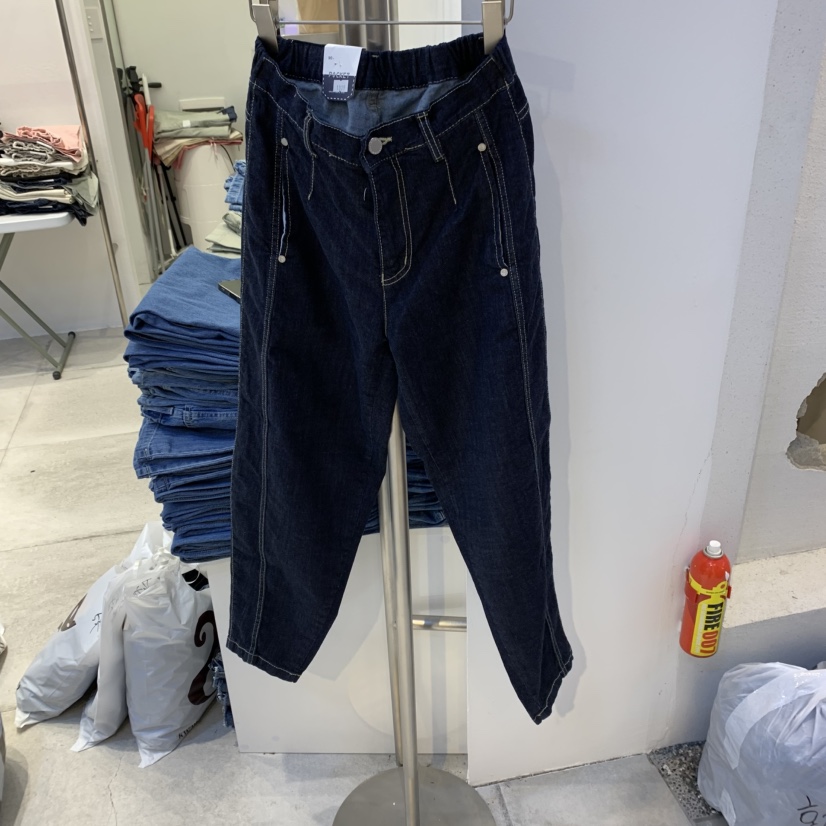 POCKET-Q直郵韓國代購㊣女裝新品推薦時尚25春夏人氣牛仔褲POCKET-Q牛仔褲