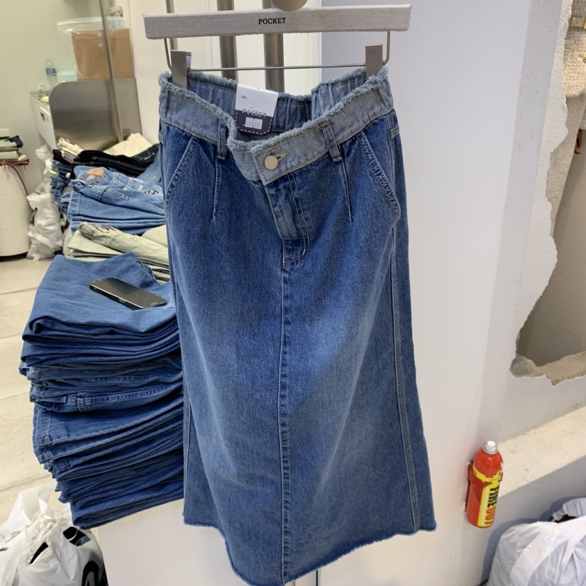 POCKET-Q韓國直郵㊣女裝新款25春夏職業推薦熱賣半身裙中短裙POCKET-Q半身裙/中短裙圖色1