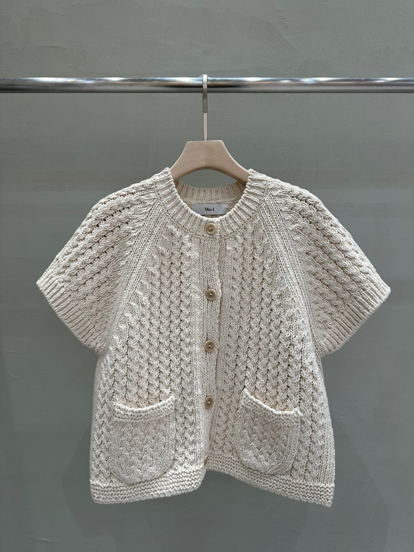 THE MUI直郵韓國代購㊣女裝新品職業時尚熱賣推薦25春夏毛衣Mu:i-A毛衣圖色2