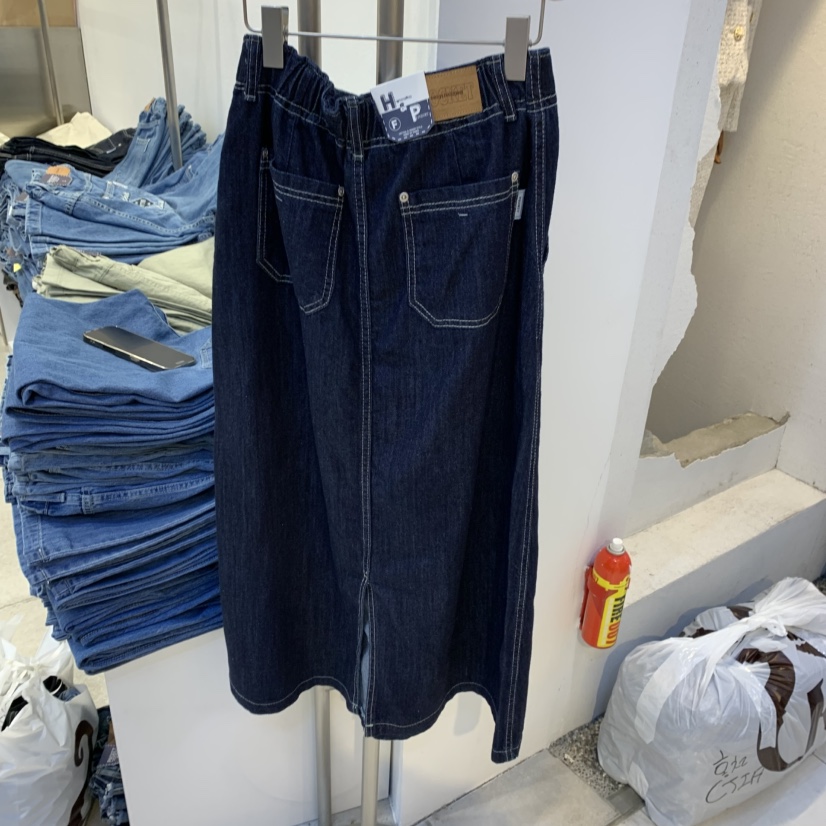 POCKET-Q直郵韓國代購㊣女裝新品職業人氣25春夏半身裙中短裙POCKET-Q半身裙/中短裙