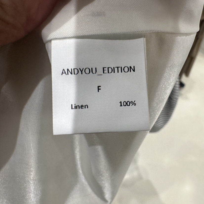 ANDYOUEDITION直郵韓國代購㊣女裝新品熱賣休閑推薦夾克亞麻LE EDITION夾克