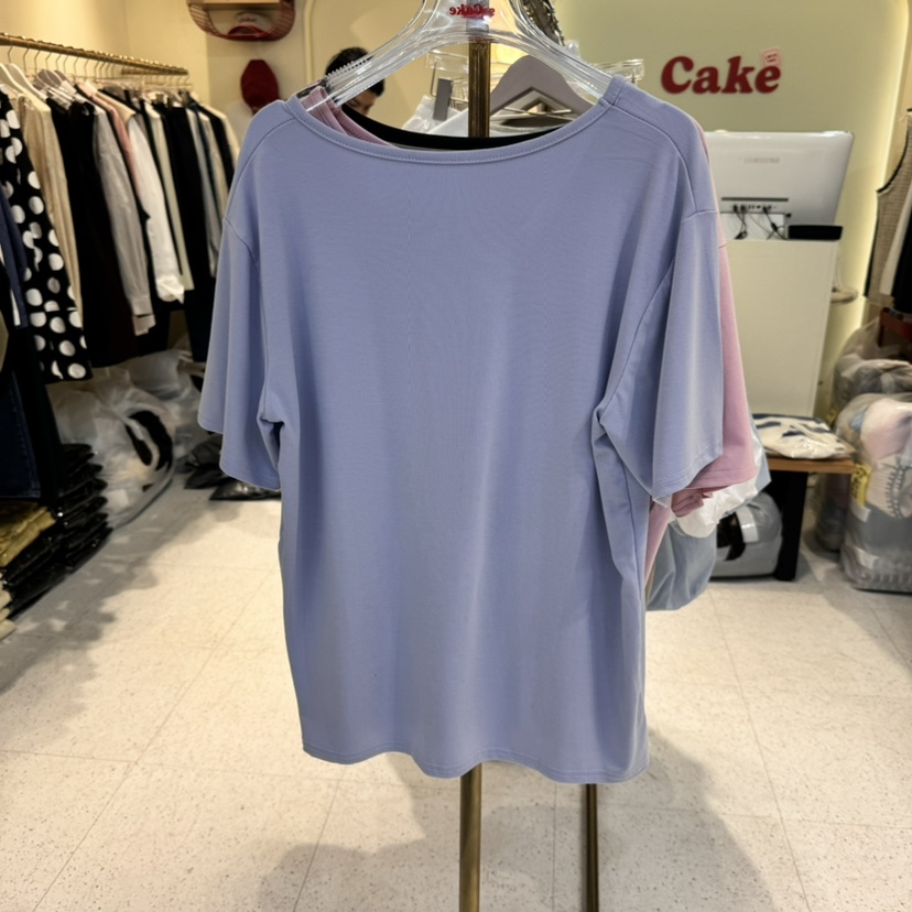 CAKE韓國直郵㊣東大門實拍女裝新品25春夏職業推薦熱賣休閑T恤CAKET恤